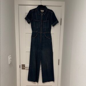 Refomation Indigo Denim Jumpsuit